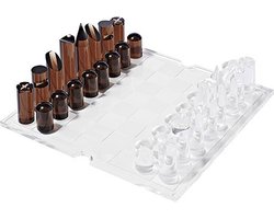 Sunnylife - Games Lucite Schaken en Dammen - Acrylaat Kunststof - Multicolor
