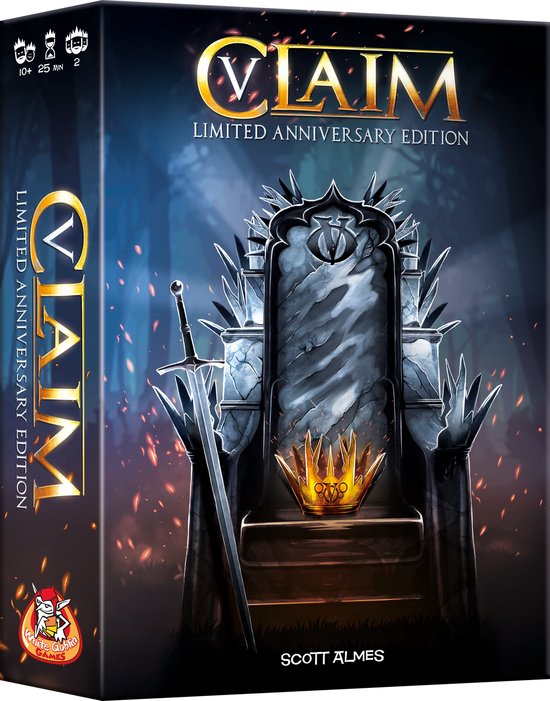 White Goblin Games - Claim 5 jaar jubileumeditie - 2 persoonsspel - 2 spelers - speciale gelimiteerde jubileumeditie - jaar