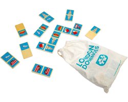 Bigjigs Houten Londen Dominospel, 28dlg.