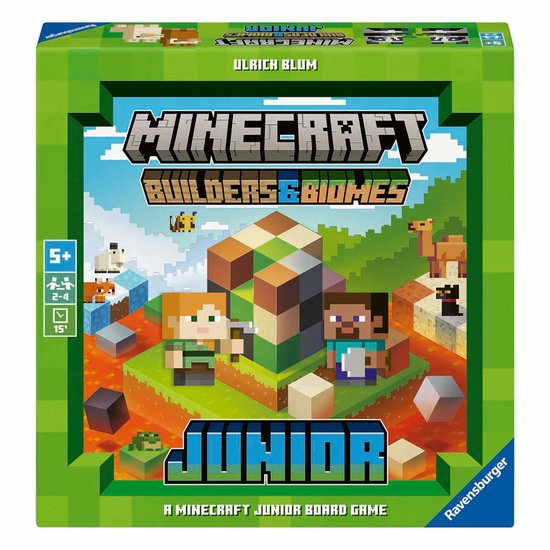 Ravensburger - Minecraft Builder & Biomes Junior - Bordspel - Jaar