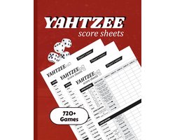 SnelShoppen - Yahtzee Score Pads - Grote Print Scorebladen voor Scorekeeping | 8.5 x 11 Inch Spel Recordboek voor Gezinsplezier, Feesten, en Reizen |