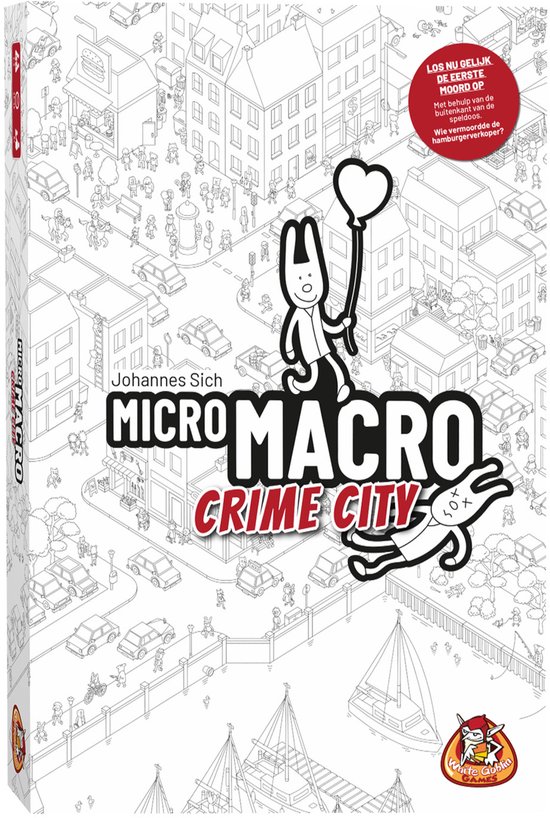 White Goblin Games - MicroMacro: Crime City - Coöperatiefspel - 1 tot 4 spelers - Samenwerken - los nu 16 misdaden op - jaar