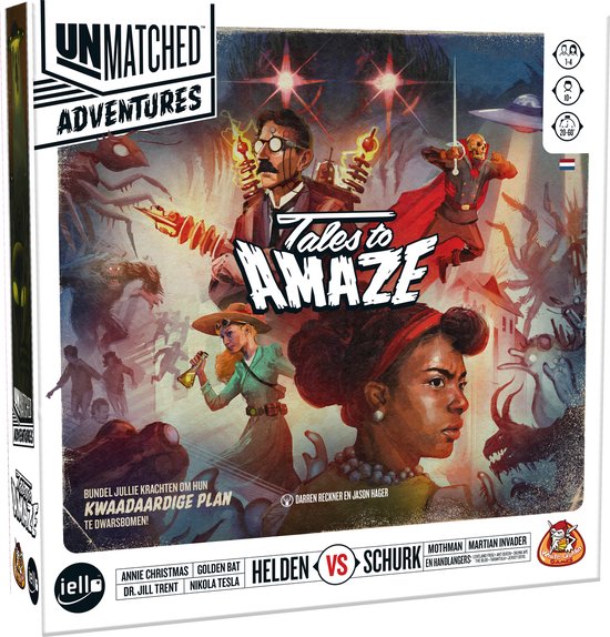 White Goblin Games - Unmatched Adventures: Tales to Amaze - expertspel - 1 tot 4 spelers - 20 minuten - jaar - coöperatieve variant