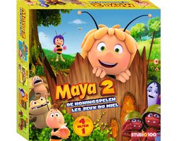 Maya de Bij Honingspelen - 4 in 1 bordspel - Vanaf 5 jaar