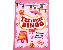 Flamingles Terrasjes Bingo – Spelletje voor Volwassenen – Grappig Kaartspel – Zomeractiviteit – Cadeau voor Vrienden / Vakantie / Borrel