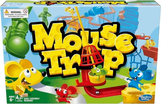 Hasbro - Grappig Bordspel - Pułapka na Myszy - 6 Plus -4 Spelers