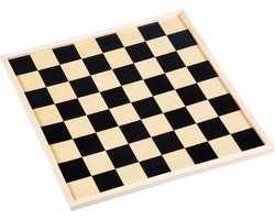 Tweezijdig Schaak- en Dambord van Hout – Groot Spelbord 40 x 40 cm – Houten Bord voor Schaakspel & Dammen – Klassiek Bordspel – Engelhart