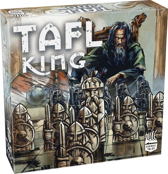 Tactic Tafl King – Bordspel – Klassiek Vikings Strategiespel – Aanvaller tegen Verdediger – Vikings Tales Serie – 2 Spelers – Jaar