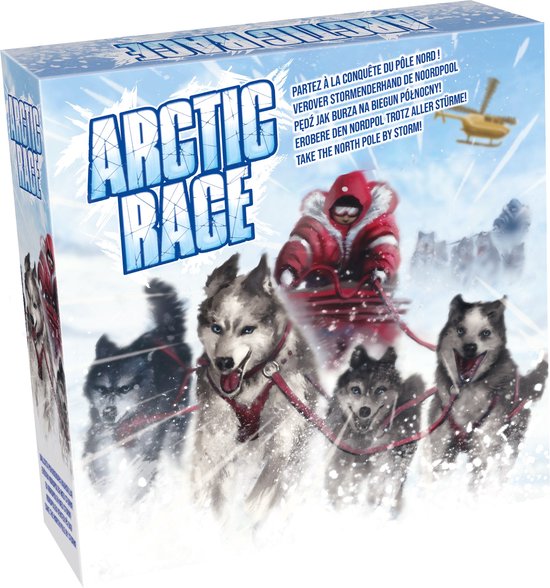 Tactic Arctic Race – Bordspel – Avontuurlijke Race naar de Noordpool – Tactiek en Blokkeren – Familiespel – 2 tot 4 Spelers – Jaar