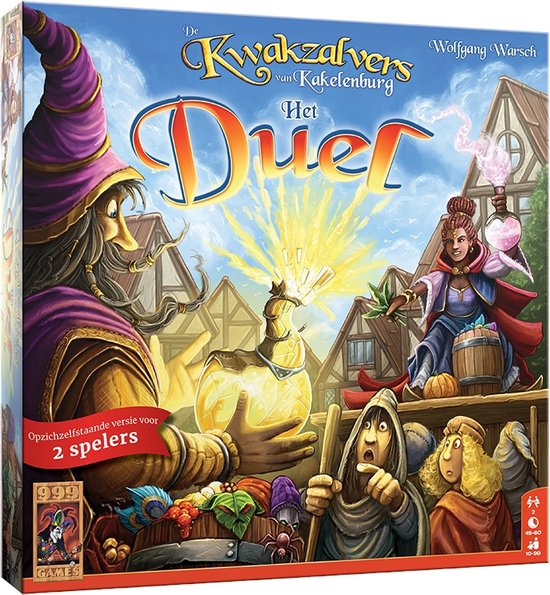 999 Games - De Kwakzalvers van Kakelenburg - Het Duel - Bordspel - spelers