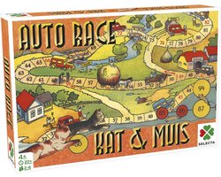 Tactic Spellen van Toen: Auto Race / Kat & Muis – Bordspel – Familiespel – Vanaf 4 jaar – 2-6 spelers