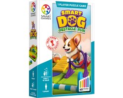 SmartGames Smart Dog - Logisch Denkspel - 60 uitdagingen - Compact Solospel voor Kinderen én Volwassenen - Vanaf 6 Jaar - Hondenschool - Corgi