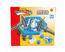 GAGATO - Save the Pinguin – Gezelschapsspel – Actiespel met Vallende Pinguïn – Kinderspel vanaf 4 jaar – Familiespel