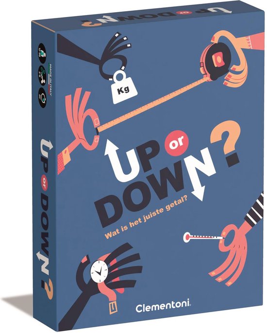 Clementoni - Up and Down - Gezelschapspel - Kaartspel - Familiespel - Klein cadeau - jaar