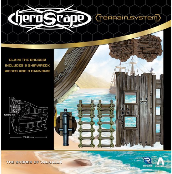 Heroscape Shores of Valhalla Terrain - Terrein uitbreiding - Engels