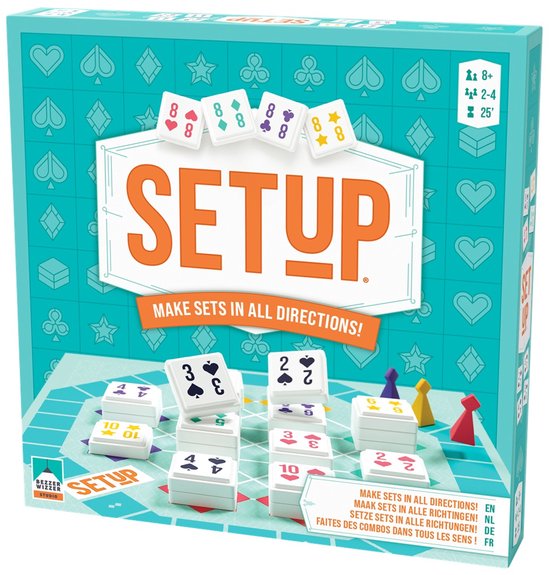 Setup - Spannend Strategisch Bordspel vol Bluf & Tactiek - Gezelschapsspel -4 spelers - jaar