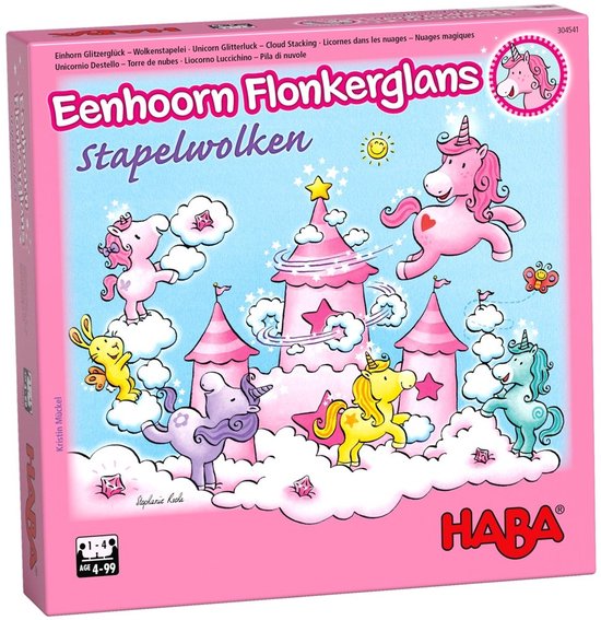 Haba - Haba Stapelspel Eenhoorn Flonkerglans Stapelwolken