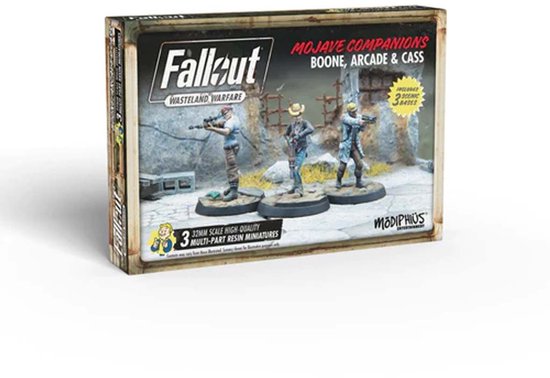 Fallout: Wasteland Warfare - Boone, Arcade and Cass - Uitbreiding - Modiphius Entertainment - Ongeschilderd