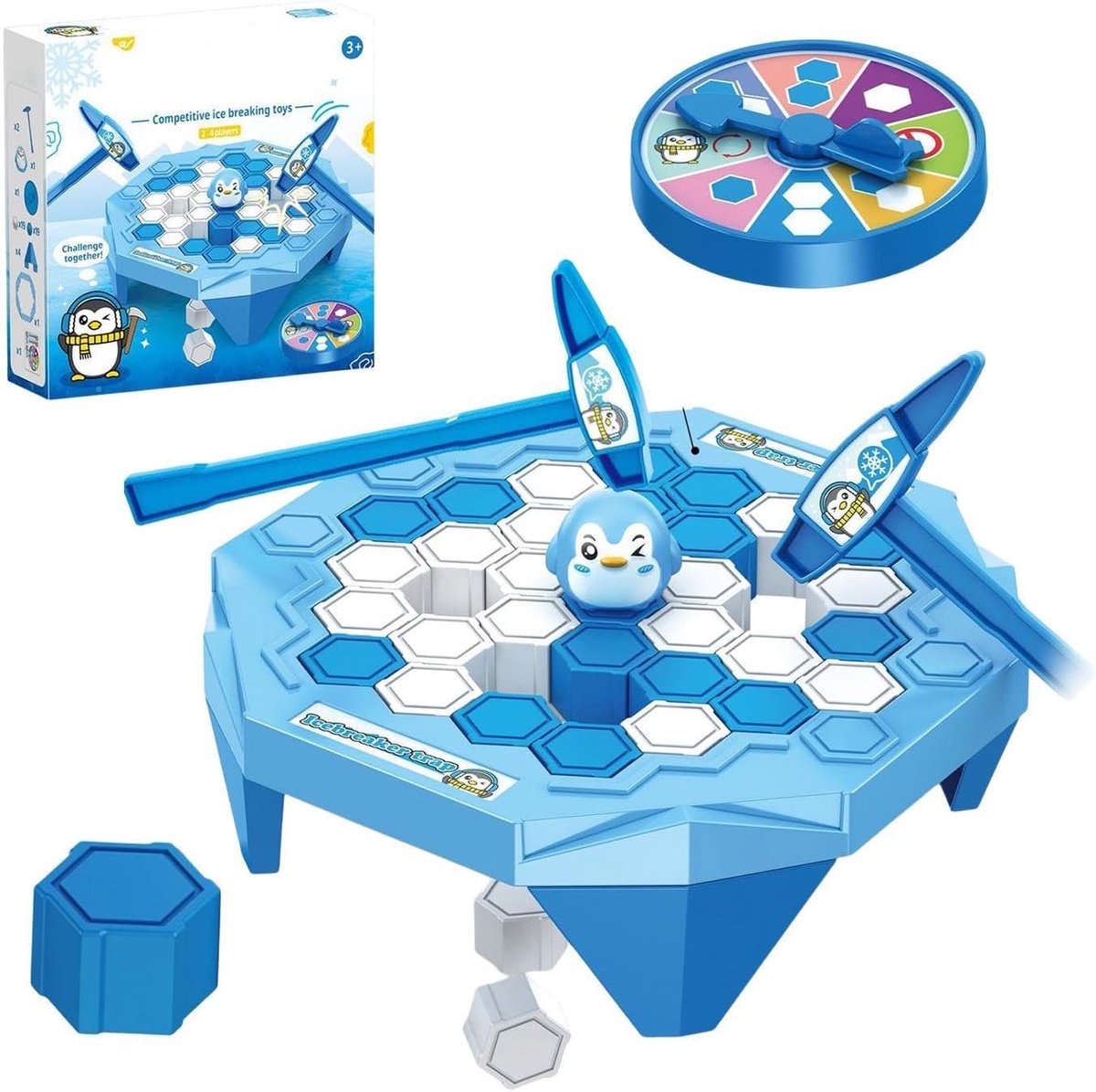 Jeux de société amusants, jouet rigolo, éducatif et interactif Casser les blocs de glace, jeu d'ambiance pour garçons, filles, enfants et adultes, école, maternelle, voyage, camping