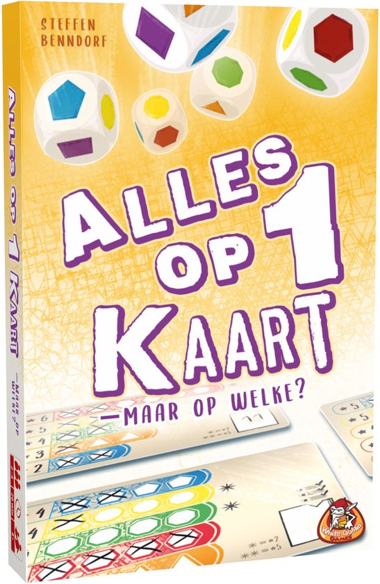White Goblin Games - Alles op 1 Kaart - Dobbelspel - 2 tot 4 spelers - Eenvoudige regels - Vlot spelverloop - jaar