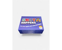 Shot Happens - Het ultiem gezellige drankspel - Inclusief 4 shotglazen - Meer dan 200 speelkaarten