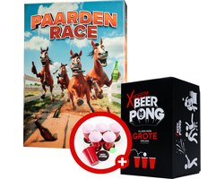 Paardenrace + Xtreem Beerpong - Drankspel - Bundel