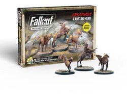 Fallout: Wasteland Warfare - Creatures: Radstag Herd - Uitbreiding - Modiphius Entertainment - Ongeschilderd