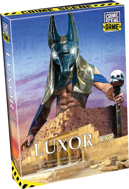 Tactic Crime Scene Luxor 1932 – Bordspel – Misdaadspel – Archeologisch Mysterie in Egypte – Diepgaand Onderzoek en Deductie – Crime Scene Serie – Game Storm Studio – 1 of Meer Spelers – Jaar