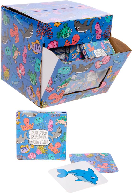Duckiez mini jeu de mémo 28 cartes animaux marins - 1 pièce