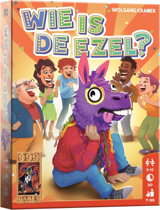 999 Games - Wie is de ezel? - Jeu de cartes - Jeu de cartes simple pour toute la famille - Jeu de société - Petit cadeau
