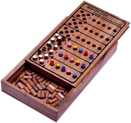 Mastermind – Handgemaakt Houten Logicaspel Spelers | Klassiek Denkspel voor Kinderen & Volwassenen | Cadeau Tip | Uit de Oude Doos