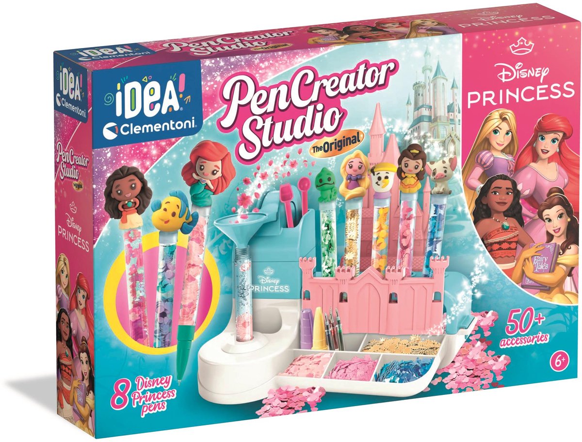 Clementoni - Idea - Pen Creator Studio - Zelf pennen maken - Disney Princess - jaar
