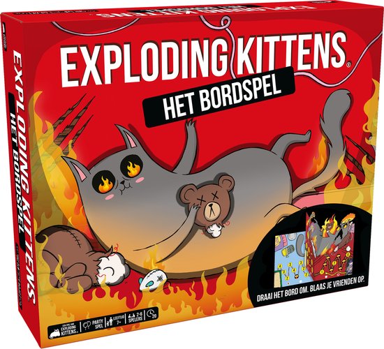 Exploding Kittens het bordspel - Partyspel - jaar - 2-6 spelers - humor gegarandeerd