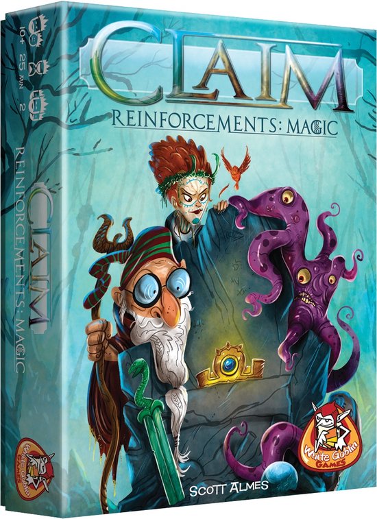 White Goblin Games - Claim Reinforcements: Magic - Kaartspel - 2 spelers - Tactisch kaartspel - jaar - Kaartspel met unieke facties