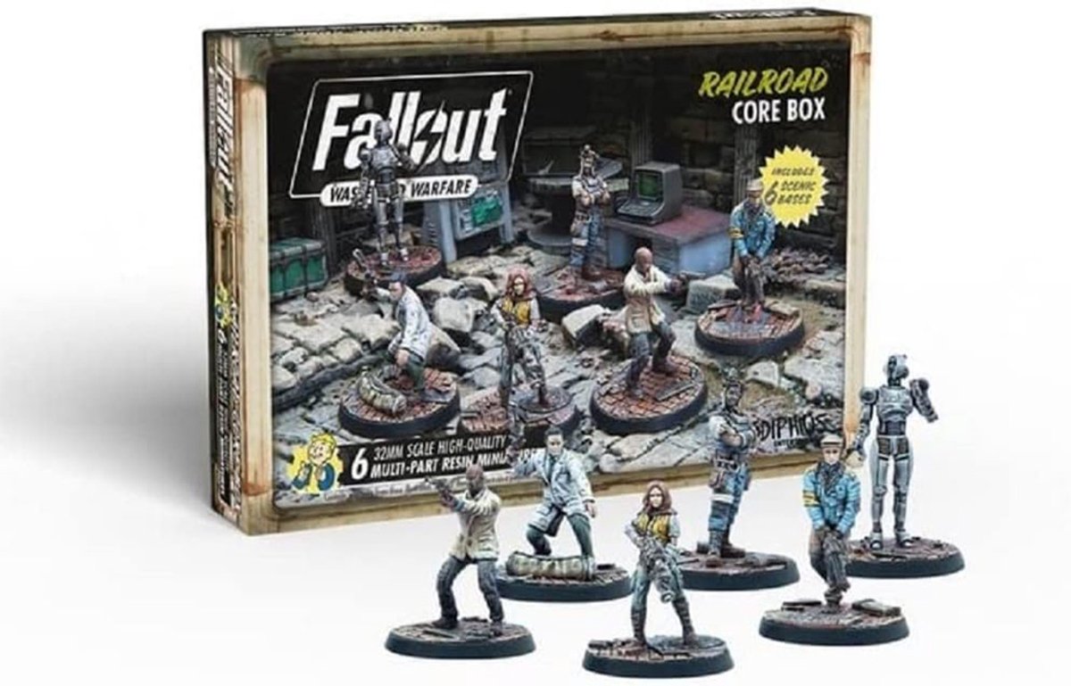 Fallout: Wasteland Warfare - Railroad: Core Box - Uitbreiding - Modiphius Entertainment - Ongeschilderd