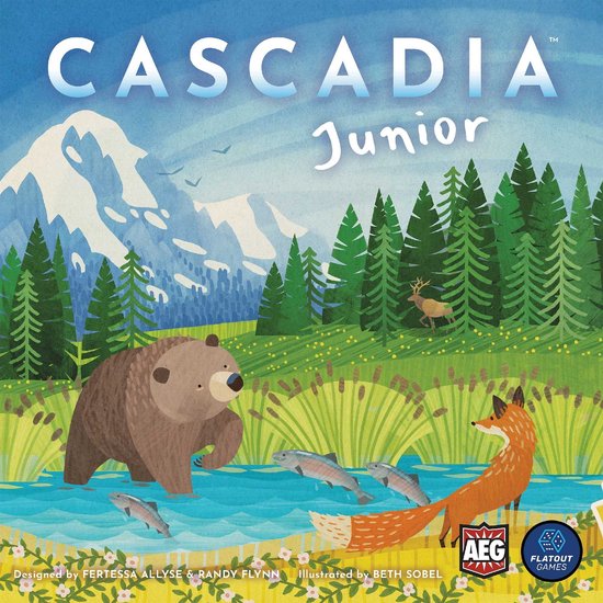 Cascadia Junior – Educatief en Strategisch Bordspel voor Kinderen Jaar - Engelstalig