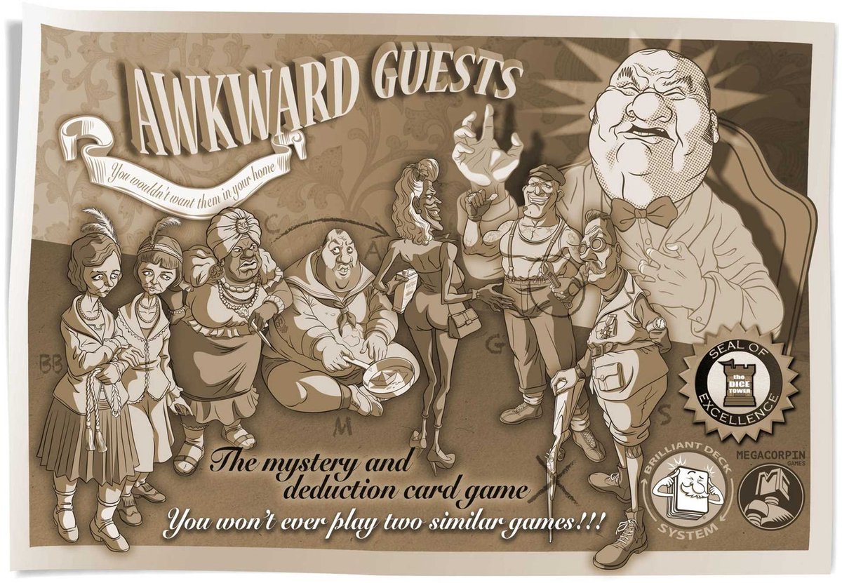 Awkward Guests The Walton Case - Detective kaartspel - 12+ jaar - Engelstalig