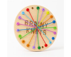 "Brainy Knots – Houten Rope Untangling Logicaspel voor het Gezin (3+ jaar, 2–4 spelers)" Bextunio