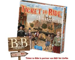 Ticket to Ride Amsterdam – Nederlandstalig Bordspel voor 2 tot 4 spelers - Snel strategisch spel vanaf 8 jaar - Speel in 17e-eeuws Amsterdam