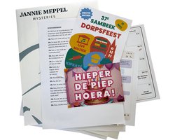 Jannie Meppel Mysteries: Drama op het Dorpsfeest - Moordspel & Detectivespel - Escape Roomspel voor thuis - Fictief moordmysterie