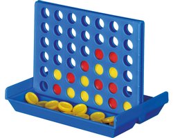 Reisspel - 4 Op een rijtje - 10,3 x 14,3 x 3,3 cm - Denkspel speelgoed - kinderen en volwassenen