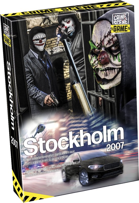 Tactic Crime Scene Stockholm 2007 – Bordspel – Misdaadspel – Spannende Bankroof en Jacht door de Stad – Diepgaand Onderzoek en Deductie – Crime Scene Serie – Game Storm Studio – 1 of Meer Spelers – Jaar