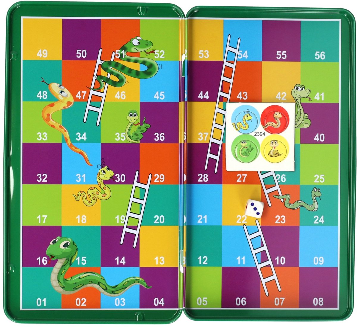 Magnetische Reisspel in Blik Slang & Ladders