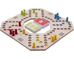 Keezen Bordspel Connect Deluxe - 3-4 Spelers - Hout - Houten Keezenspel - Keezbord