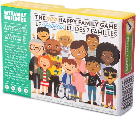The New Happy Family Game - Engelstalig - Diversiteit - Inclusiviteit - jaar -2 tot 4 spelers - 15 minuten speeltijd