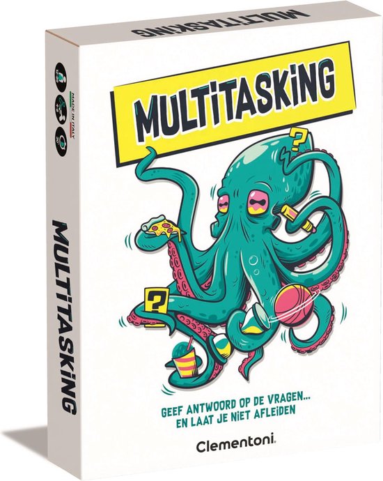Clementoni - Multitasking - Gezelschapspel - Kaartspel - Familiespel - Klein cadeau - jaar