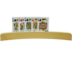 HOT Games Kaartenlat - Gebogen multiplex voor speelkaarten - 35 cm