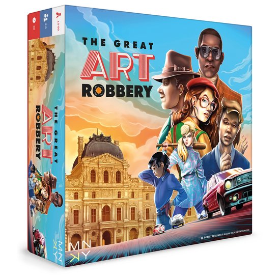 MNKY Entertainment jeu de société The Great Art Robbery - jeu de stratégie.