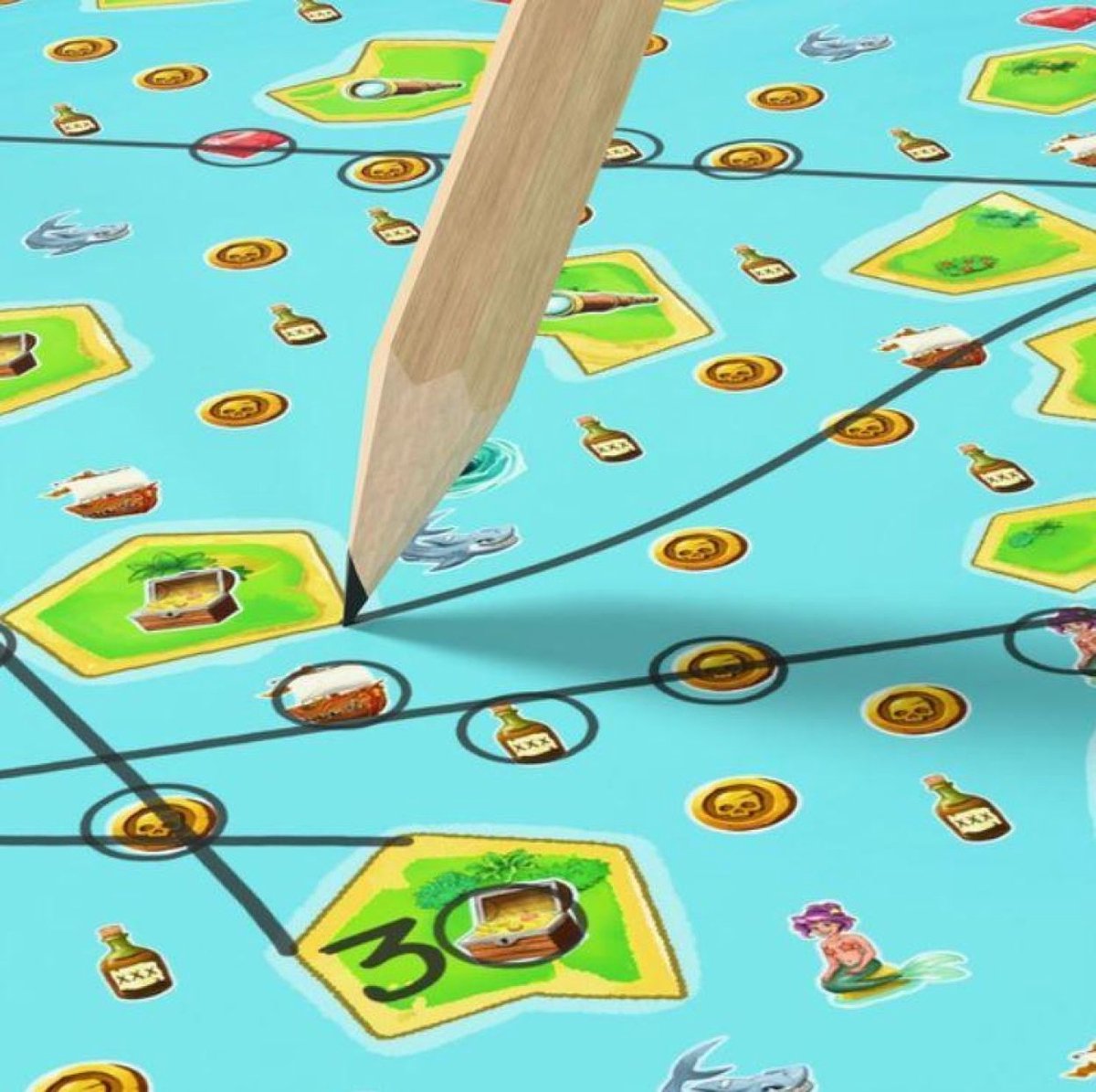 Haba jeu de pirates Pencil Pirates - jeu de dessin d'aventure pour enfants.