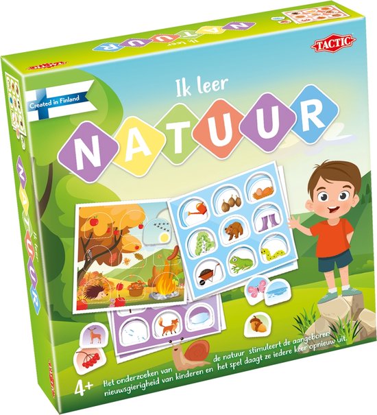 Tactic Ik Leer: Natuur – Bordspel – Educatief – Leerzaam Spel over Seizoenen en Natuur – 2 tot 4 Spelers – Jaar